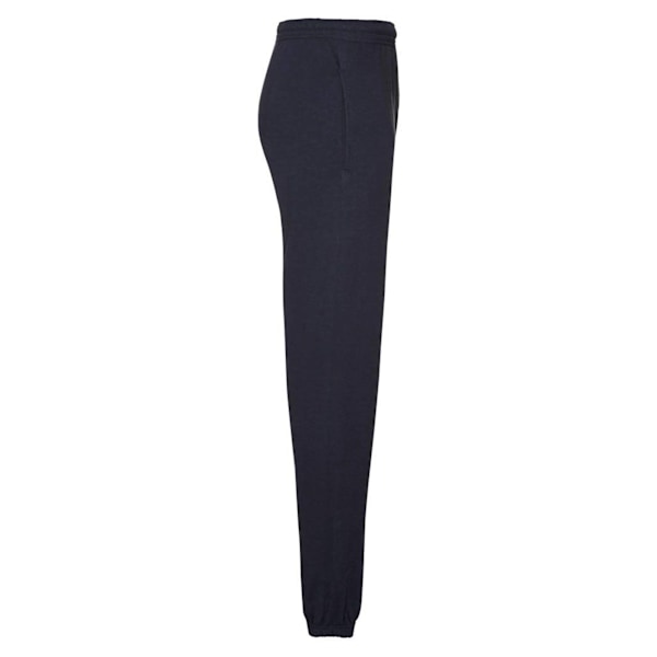 Fruit of the Loom Classic herrjoggingbyxor med elastisk fåll Navy S