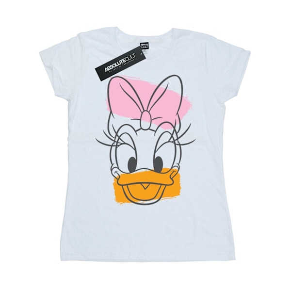 Disney Dam/Kvinnor Daisy Duck Huvud Bomull T-shirt XXL Vit White XXL