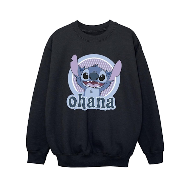 Disney Boys Lilo And Stitch Ohana Circle Sweatshirt 3-4 år B Black 3-4 Years