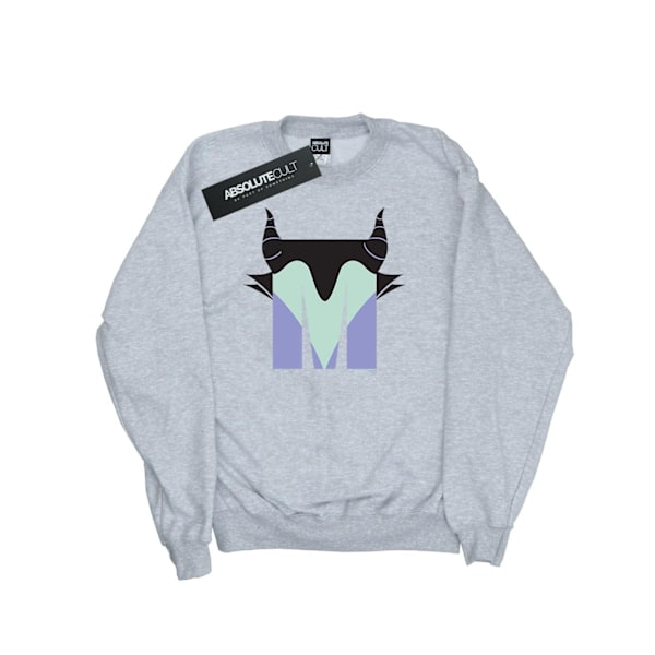 Disney Dam/Kvinnor Alfabetet M Är För Maleficent Sweatshirt M Heather Grey M