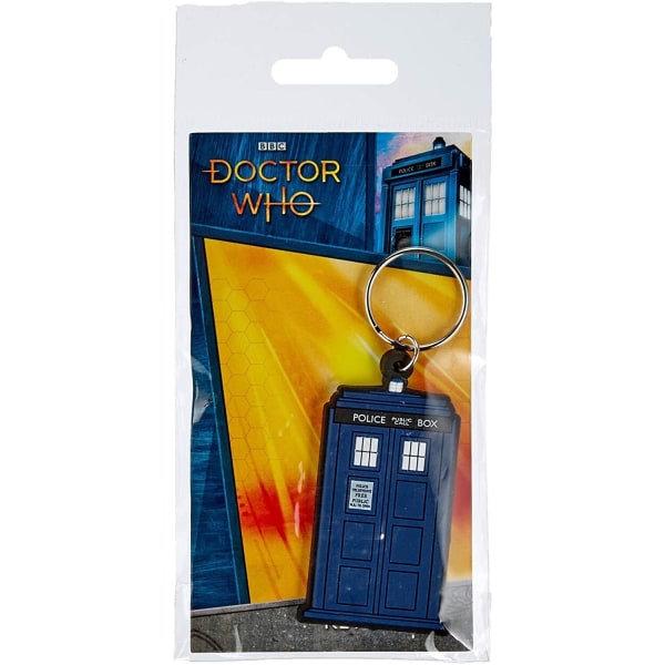 Doctor Who Tardis gumminyckelring One Size Blå Blue One Size