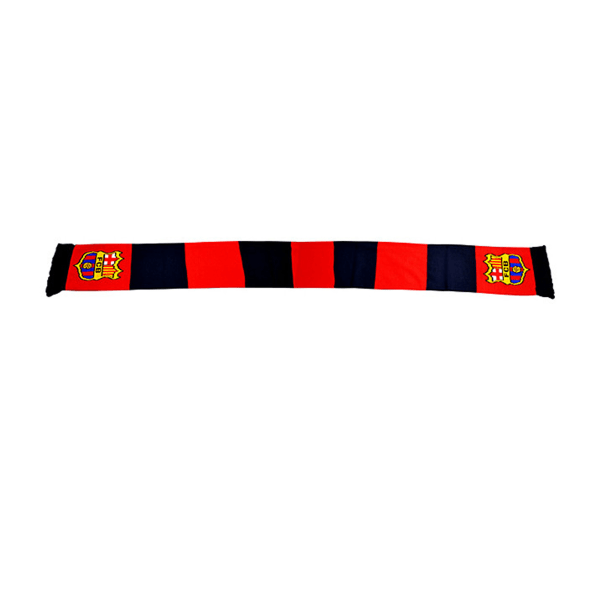 FC Barcelona Official Football Crest Bar Scarf One Size Röd/Nav Red/Navy One Size