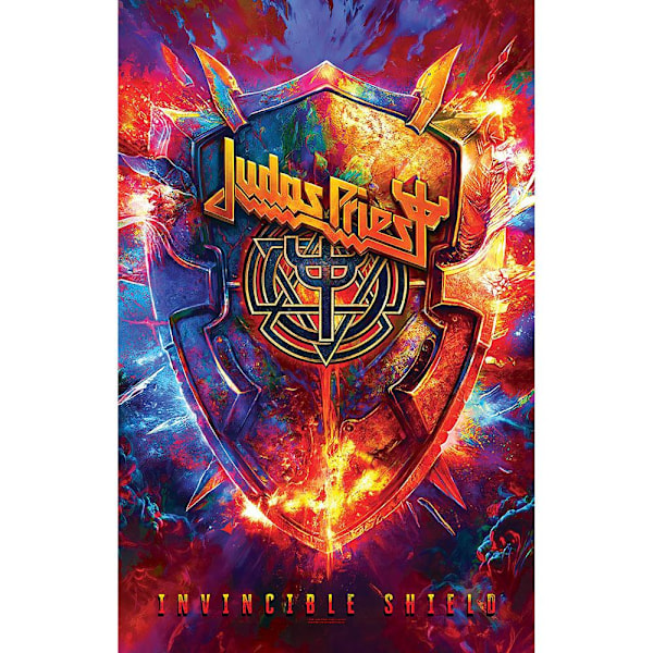Judas Priest Invincible Shield Textilposter Storlek: One Size Flerfärgad Multicoloured One Size