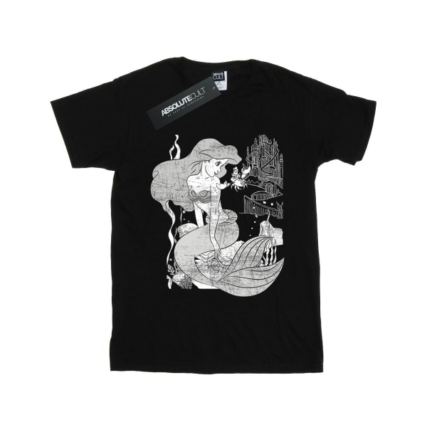 The Little Mermaid Girls T-Shirt 12-13 Years Black Black 12-13 Years