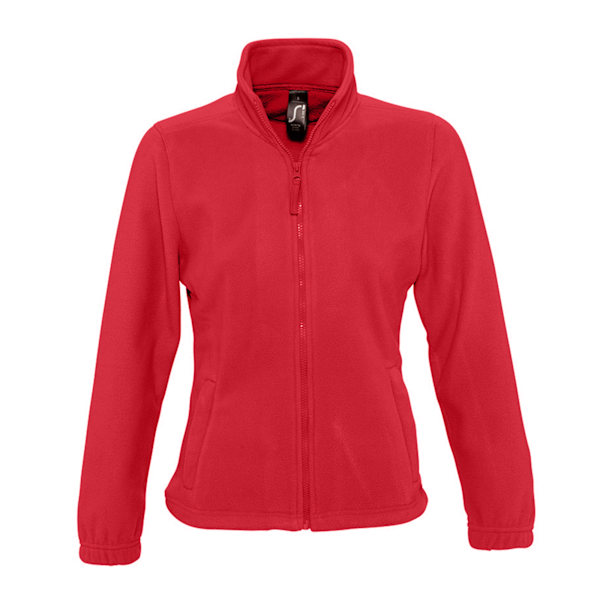 SOLS Dam/Kvinnor North Full Zip Fleece Jacka XL Röd Red XL