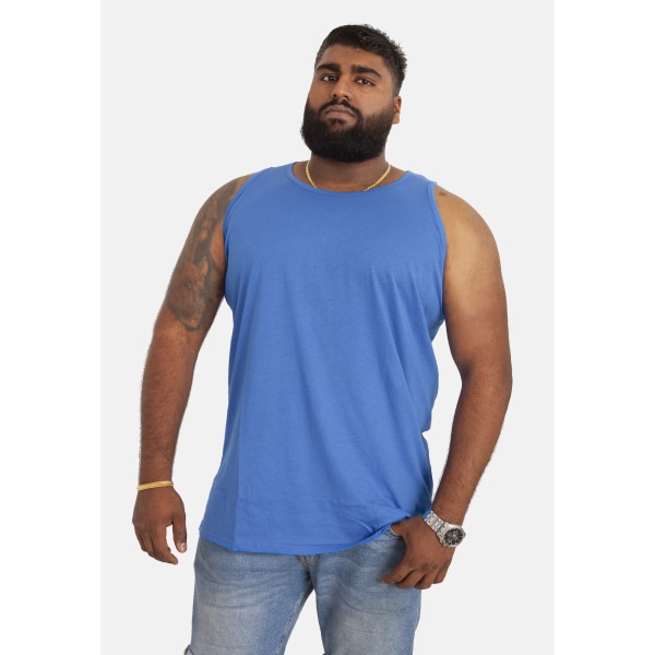 D555 Herr Fabio-2 Kingsize Muscle Vest 3XL Blå Blue 3XL