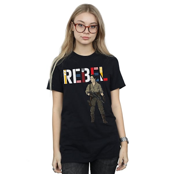 Star Wars Dam/Damer The Rise Of Skywalker Rebel Rose Bomull Black XL
