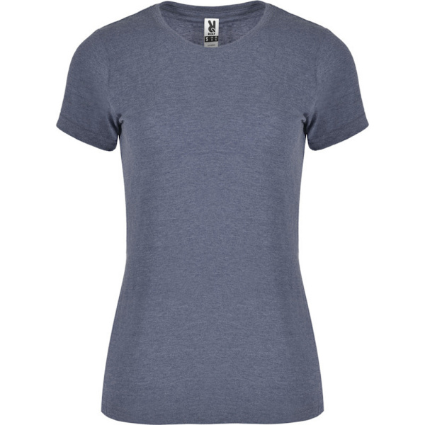 Roly Dam T-shirt med korta ärmar för kvinnor/damer i Fox Heather M Denim Blå Denim Blue M