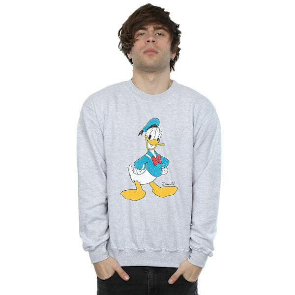 Disney Classic Donald Duck Sweatshirt för män 3XL Sports Grey Sports Grey 3XL