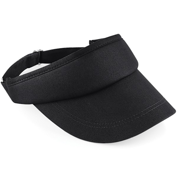 Beechfield Unisex Sports Visor / Huvudbonad (2-pack) One Size Black One Size