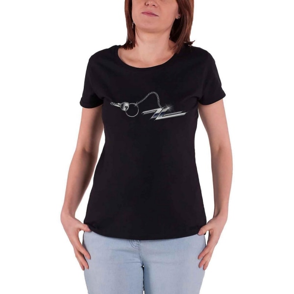 ZZ Top Dam/Dam Hot Rod Nyckelring Bomull T-Shirt S Svart Black S