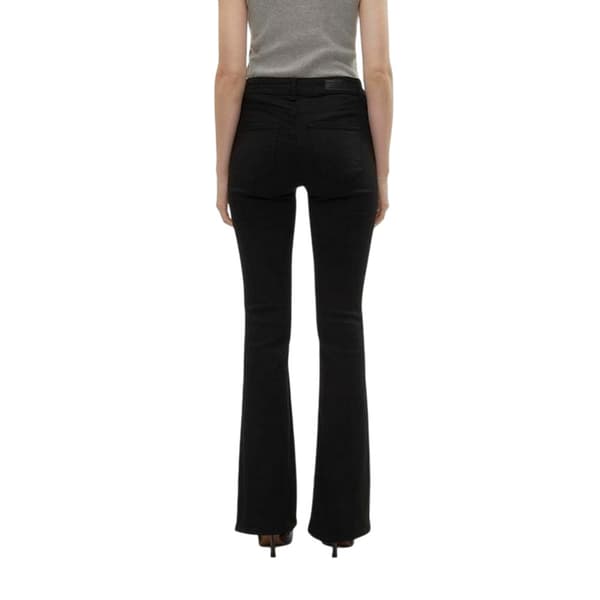 Vero Moda Dam LI140 Utsvängda Jeans M Svart Black M