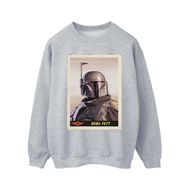Star Wars Herr The Mandalorian Boba Fett Sweatshirt S Sports Grå Sports Grey S
