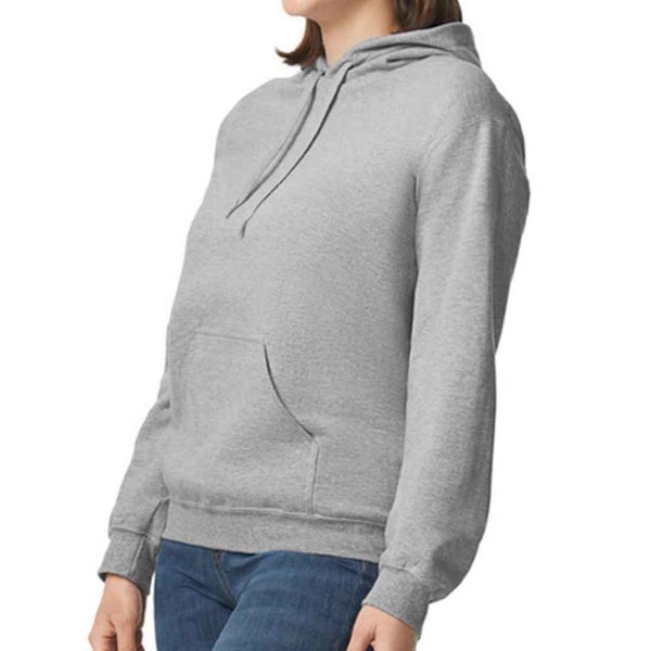 Gildan Unisex Adult Midweight Fleece Hoodie M Sports Grey Sports Grey M