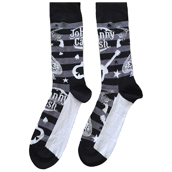 Johnny Cash Unisex Vuxen Ankelstrumpor 7 UK-11 UK Svart/Vit/Grå Black/White/Grey 7 UK-11 UK