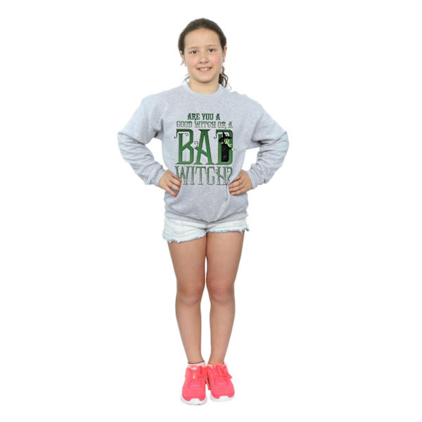 Trollkarlen från Oz Flickor Goda Häxan Onda Häxan Sweatshirt 7-8 År Sports Grey 7-8 Years
