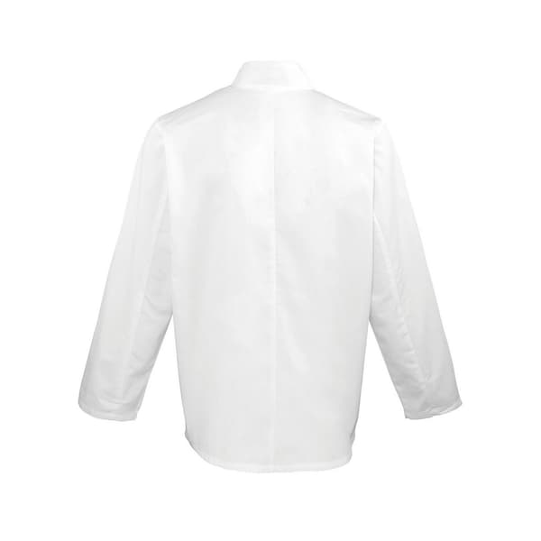 Premier Långärmad Kockjacka för Män 5XL Vit White 5XL