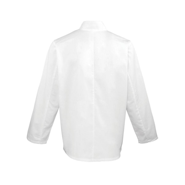 Premier Långärmad Kockjacka Herr 4XL Vit White 4XL