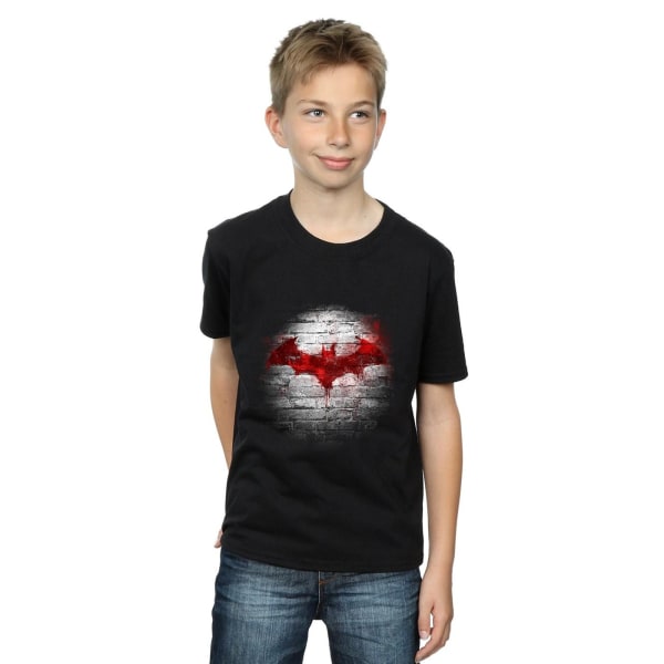 DC Comics Boys Batman Logo Wall T-Shirt 5-6 år Svart Black 5-6 Years