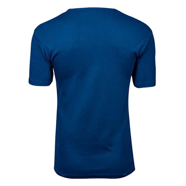 Tee Jays Interlock T-shirt med kort ärm för män, storlek L, indigo Indigo L