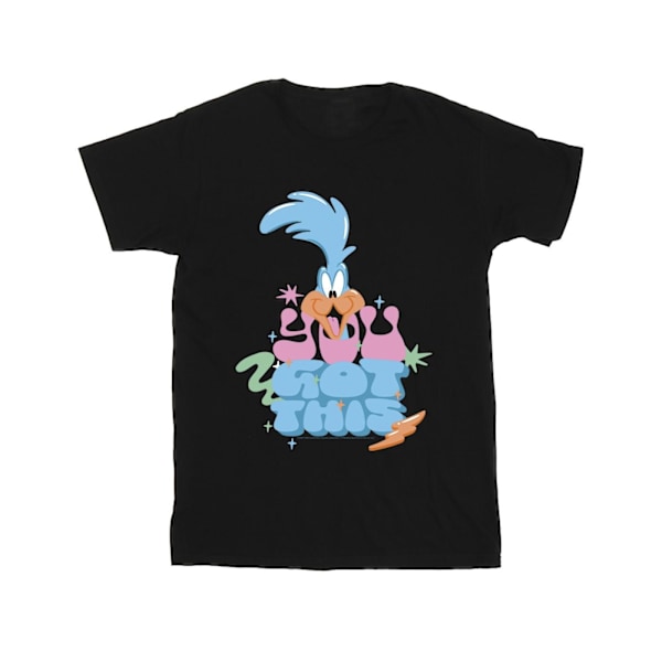 Looney Tunes Girls Roadrunner You Got This Bomull T-shirt 12-13 Black 12-13 Years