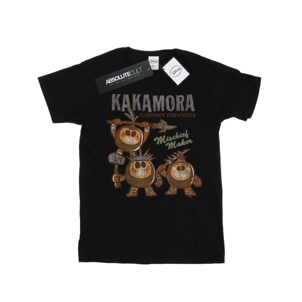 Disney Girls Moana Kakamora Mischief Maker T-shirt i bomull 5-6 Y Black 5-6 Years