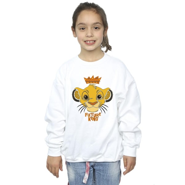 Disney Girls The Lion King Future King Sweatshirt 7-8 år Vit White 7-8 Years