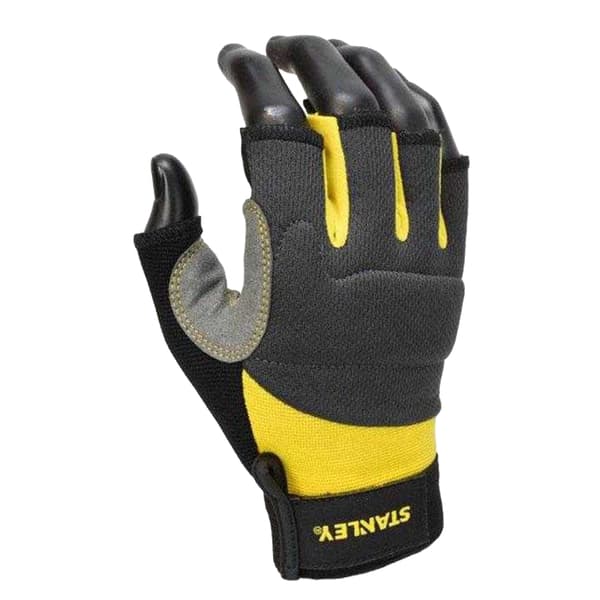 Stanley Performance Fingerless Handskar L Svart/Gul Black/Yellow L