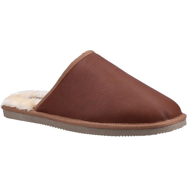 Hush Puppies Herr Coady Lädertofflor 9 UK Tan Tan 9 UK