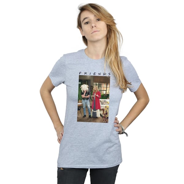 Friends Dam/Damer Joey Kalkon Bomull Boyfriend T-Shirt XL S Sports Grey XL