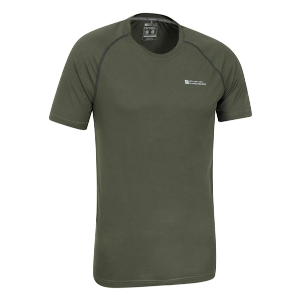 Mountain Warehouse Aero II T-shirt med korta ärmar för män, S, Khaki G Khaki Green S