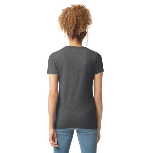 Gildan Womens/Ladies Softstyle Plain Ringspun Cotton Fitted T-S Charcoal 8 UK