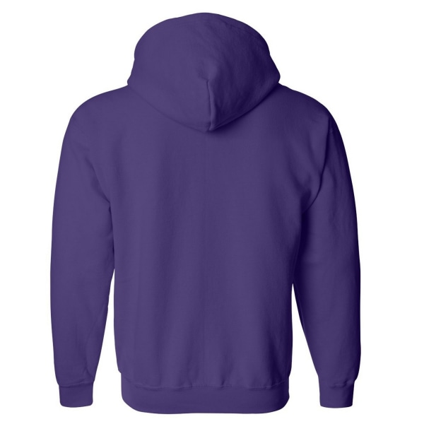 Gildan Heavy Blend Unisex Vuxen Full Zip Sweatshirt Top Purple 2XL