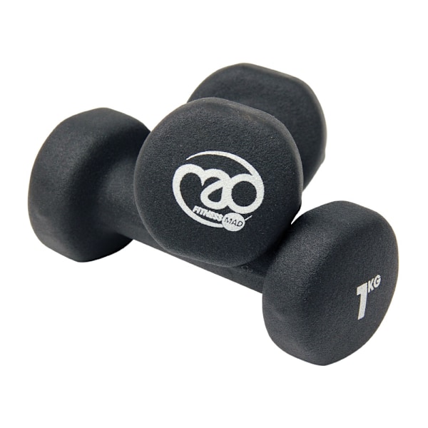Fitness Mad Hantelset (2-pack) 5 kg Svart Black 5kg