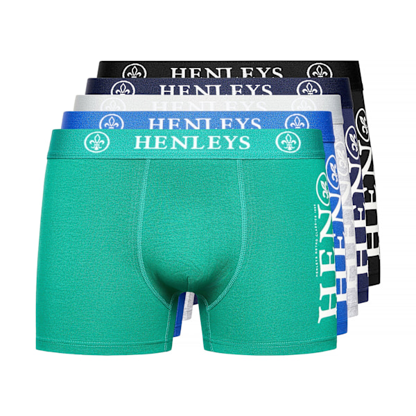 Henleys Kelmack Marl Boxershorts (5-pack) XL Multifärg Multicoloured XL