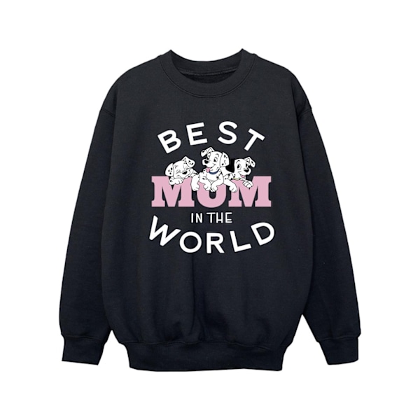 Disney Girls 101 Dalmatians Bästa Mamma I Världen Sweatshirt 3- Black 3-4 Years