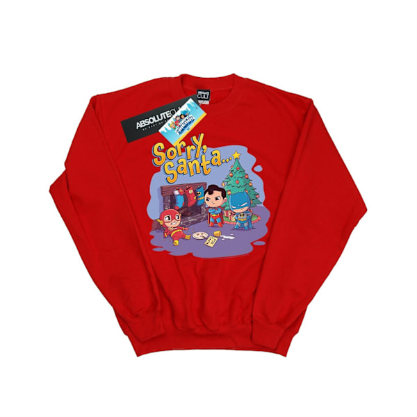 DC Comics Girls Super Friends Sorry Santa Sweatshirt 12-13 år Red 12-13 Years