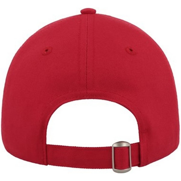 Atlantis Unisex Vuxen Böjd Twill Baseballkeps One Size Röd Red One Size