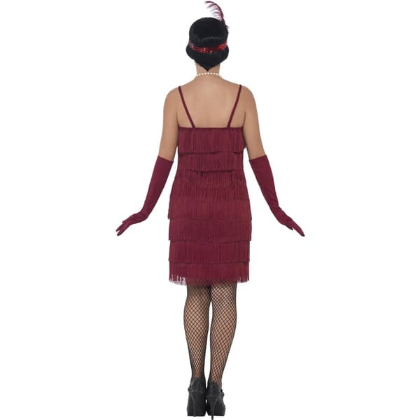 Smiffys Dam Flapper Kostymset M Röd Red M
