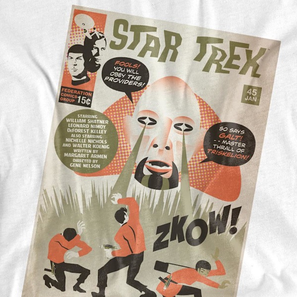 Star Trek Herr The Original Series Avsnitt 45 T-Shirt S Vit White S