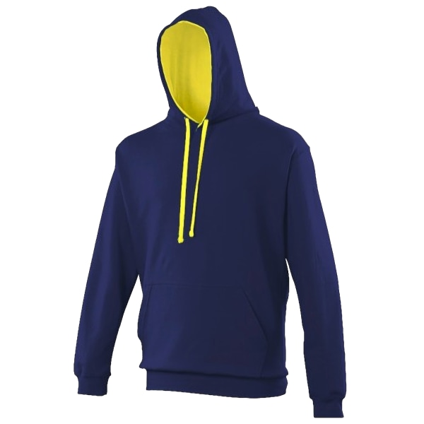 Awdis Varsity Hooded Sweatshirt / Hoodie XS Oxford Navy/Sun Yel Oxford Navy/Sun Yellow XS