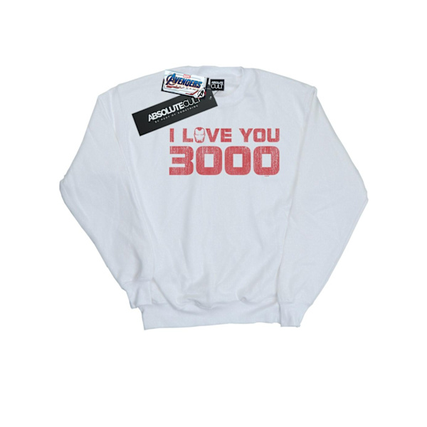Marvel Flickor Avengers Endgame Jag Älskar Dig 3000 Slitna Mjukisbyxor White 5-6 Years