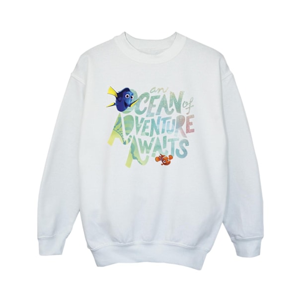 Disney Boys Finding Dory Ocean Of Adventure Sweatshirt 3-4 År White 3-4 Years