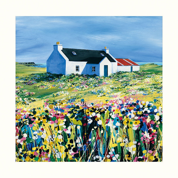 Avril Thomson Smith Cottage Print 40cm x 40cm Multifärgad Multicoloured 40cm x 40cm