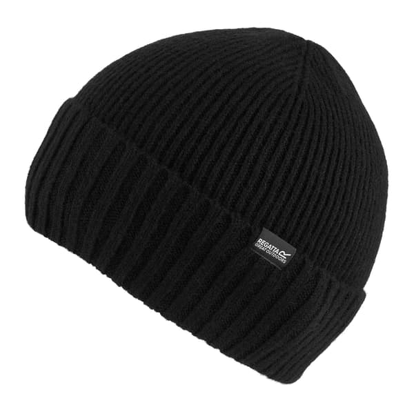 Regatta Dam/Dam Basic Ribbad Mössa En Storlek Svart Black One Size