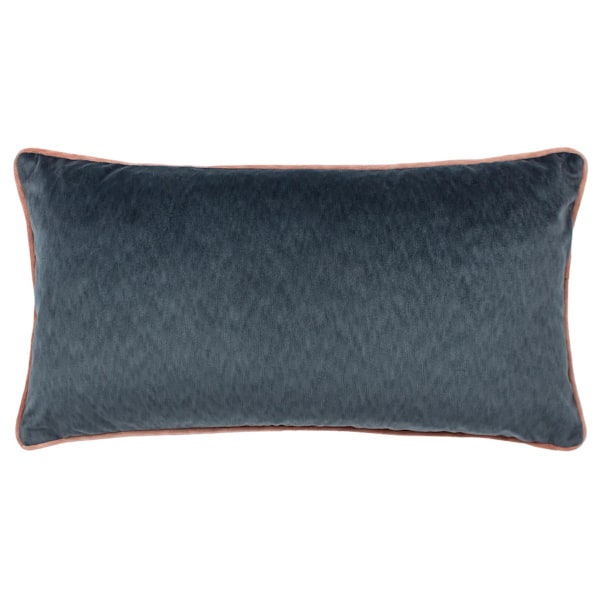 Paoletti Torto Rektangulärt Kuddfodral i Sammet 30cm x 60cm Sla Slate/Blush 30cm x 60cm