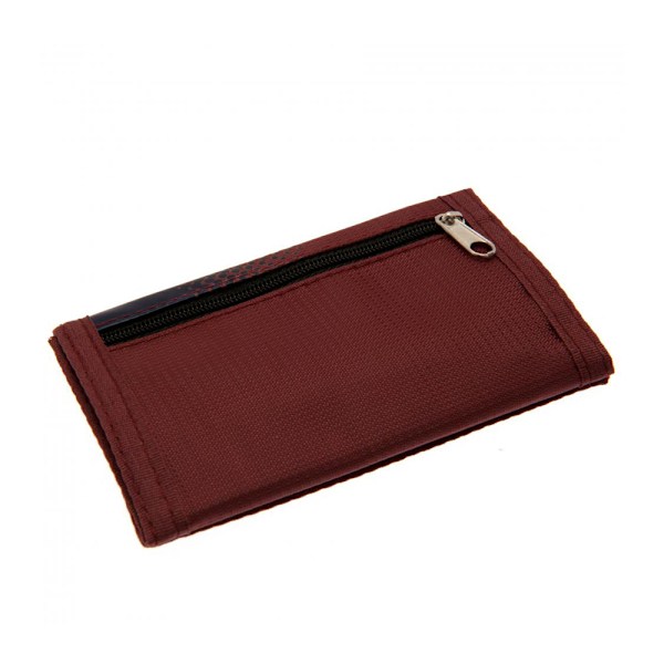 West Ham United FC Fade Design Touch Fastening Nylon Wallet 12 Red/Navy 12 x 8cm