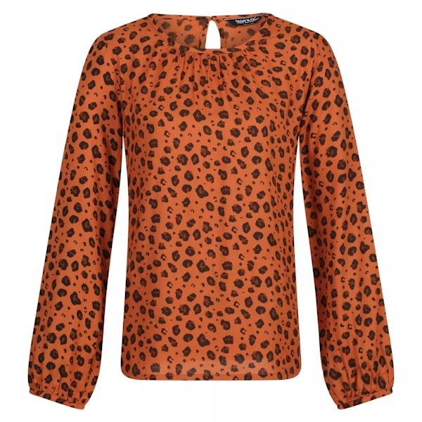 Regatta Dam/Kvinnor Hadria Animal Print Blus 12 UK Koppar A Copper Almond 12 UK