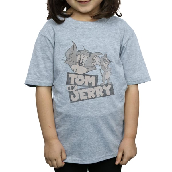 Tom och Jerry Girls Wink Bomull T-shirt 12-13 år Sports Grey Sports Grey 12-13 Years
