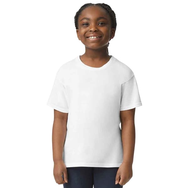 Gildan Barn/Barn Softstyle Ringspun Bomulls T-shirt 9-11 år White 9-11 Years
